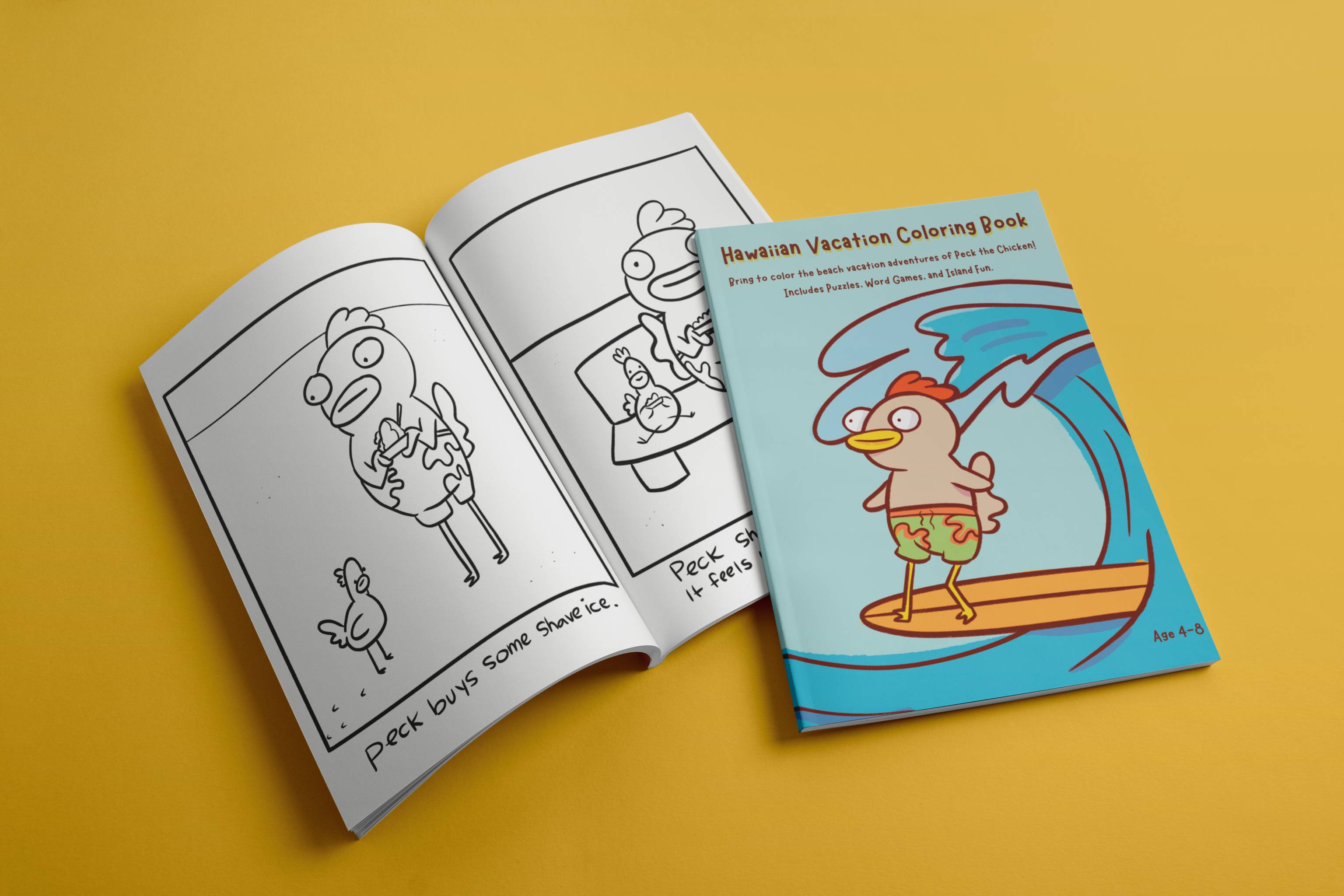 Hawaiian Vacation Coloring Book
