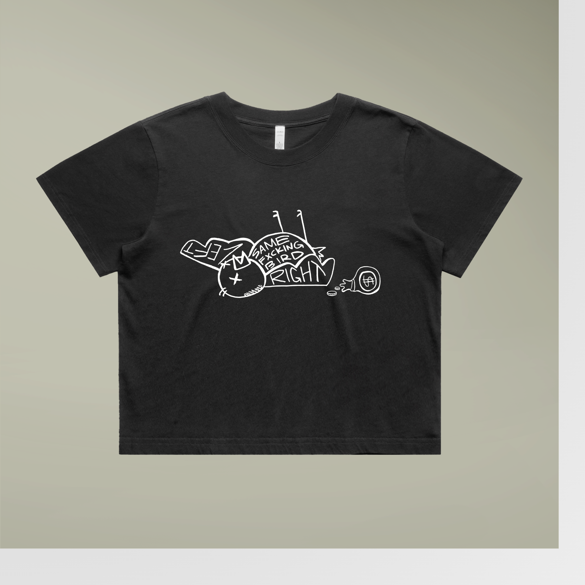 Same Bird Cropped Tee