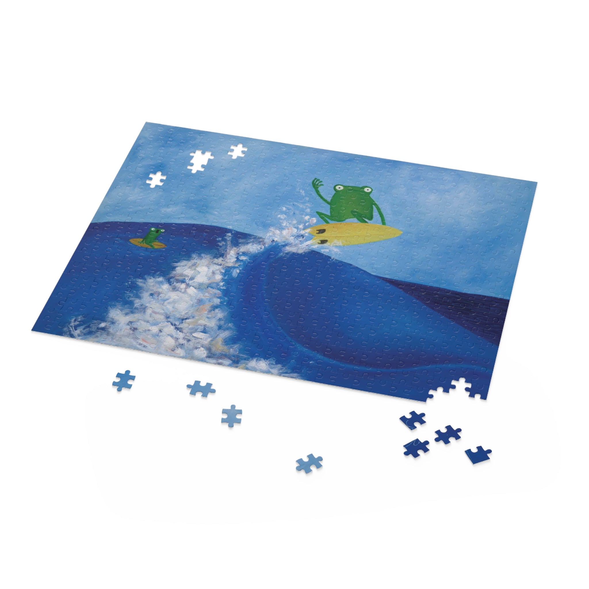 Rippit Surfing Frog Jigsaw Puzzle
