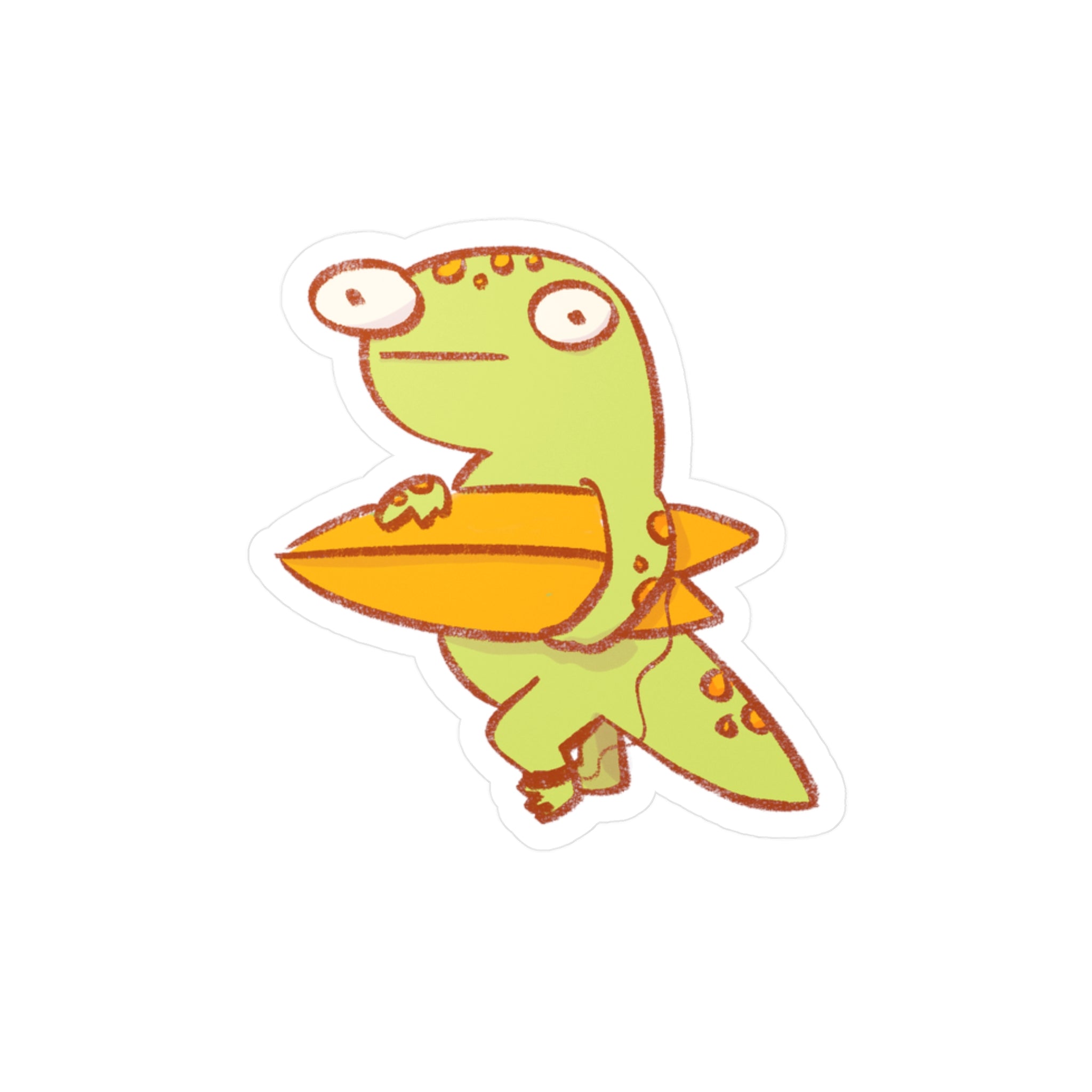 Surf Gecko Sticker