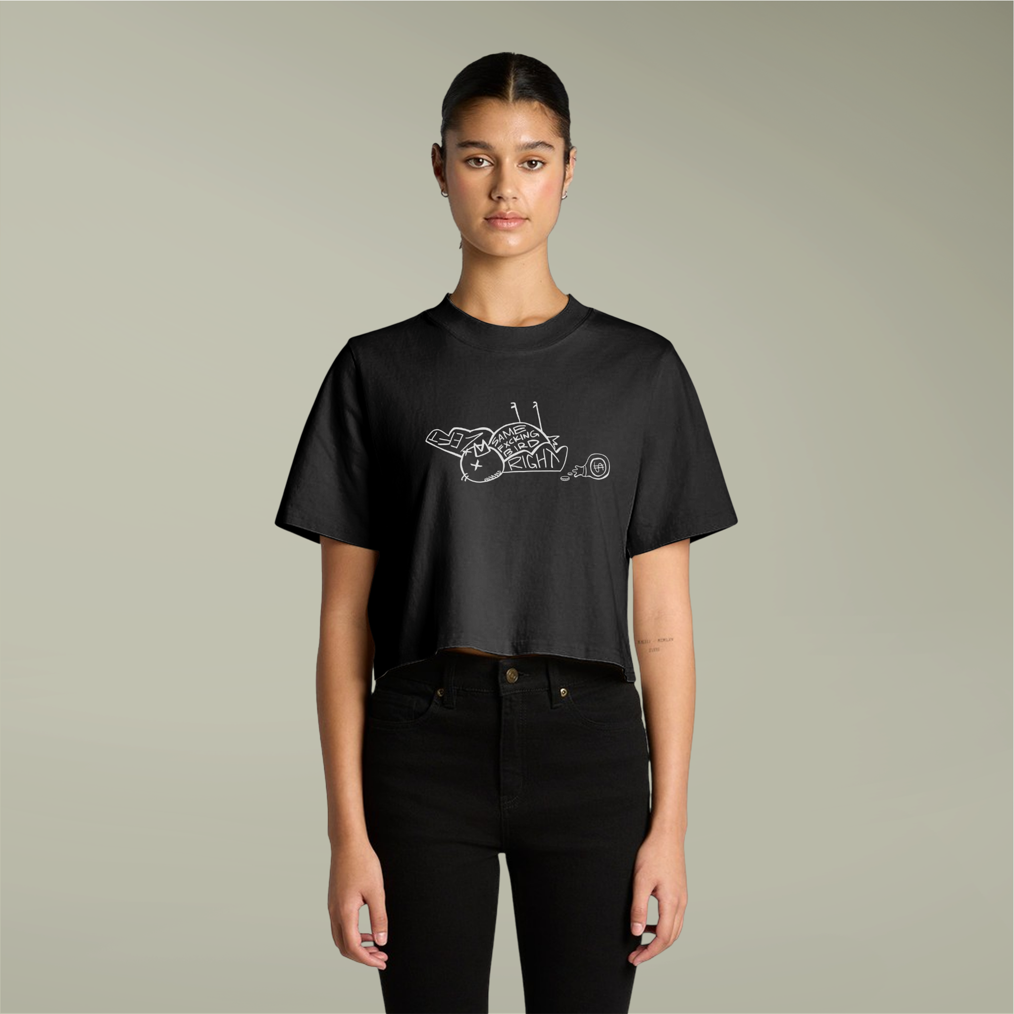 Same Bird Cropped Tee