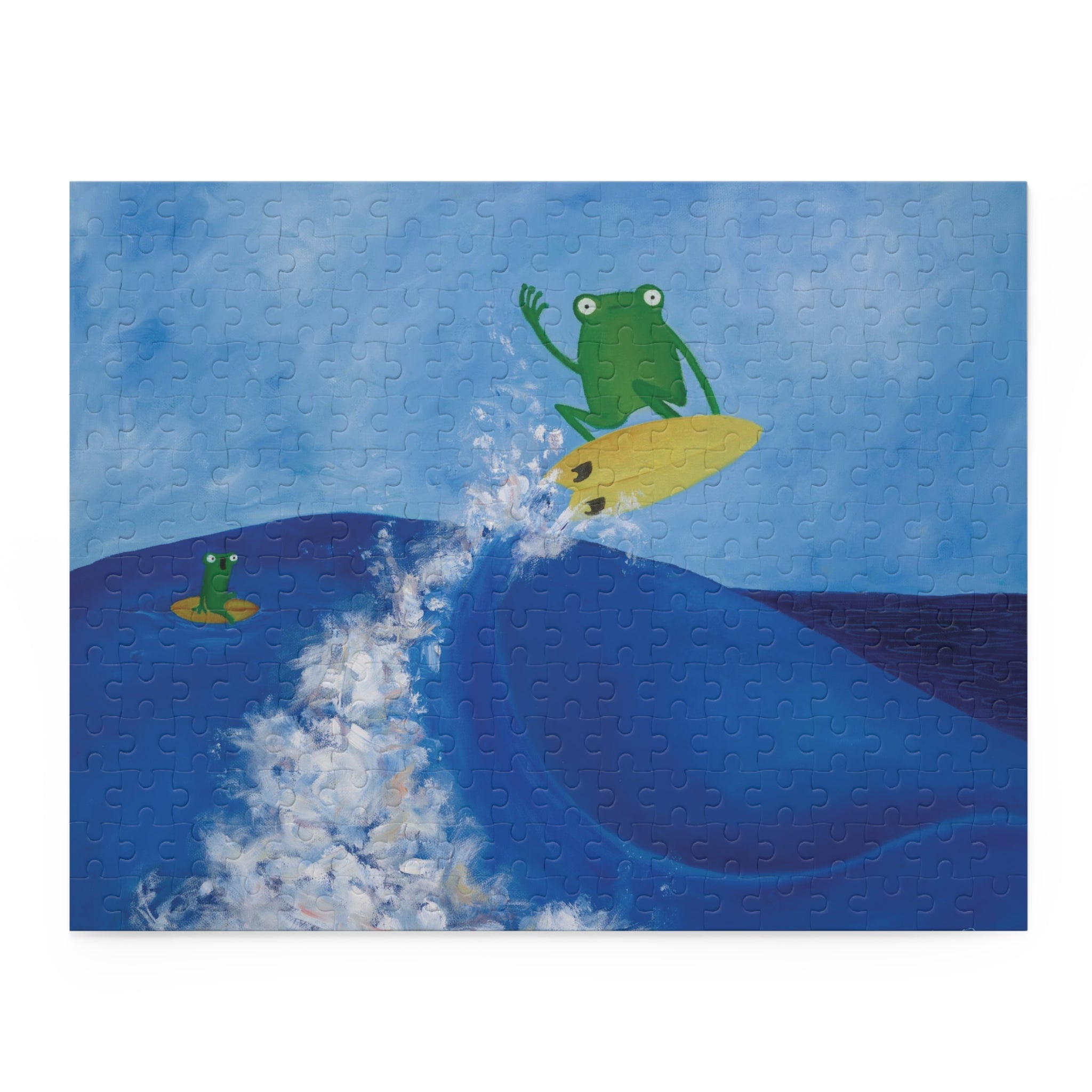 Rippit Surfing Frog Jigsaw Puzzle