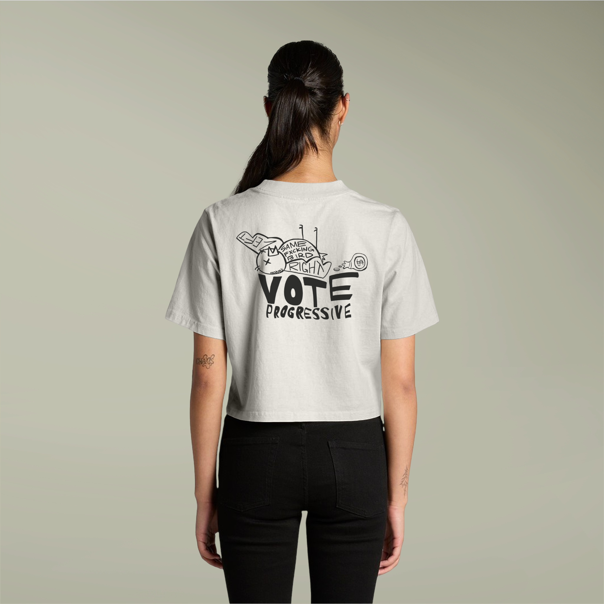 Same Bird Cropped Tee