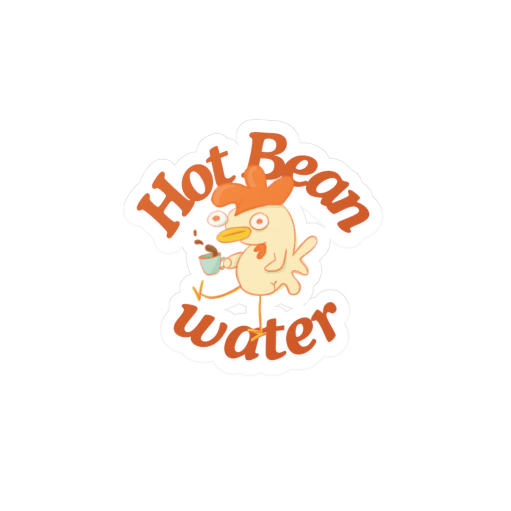 Hot Bean Water coffee Sticker