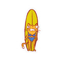 Surf Kitty Sticker