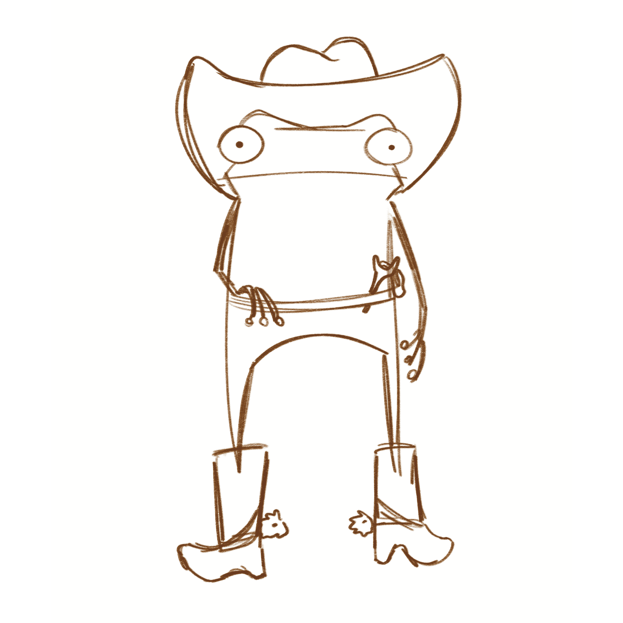 Froggy Western Sketch
