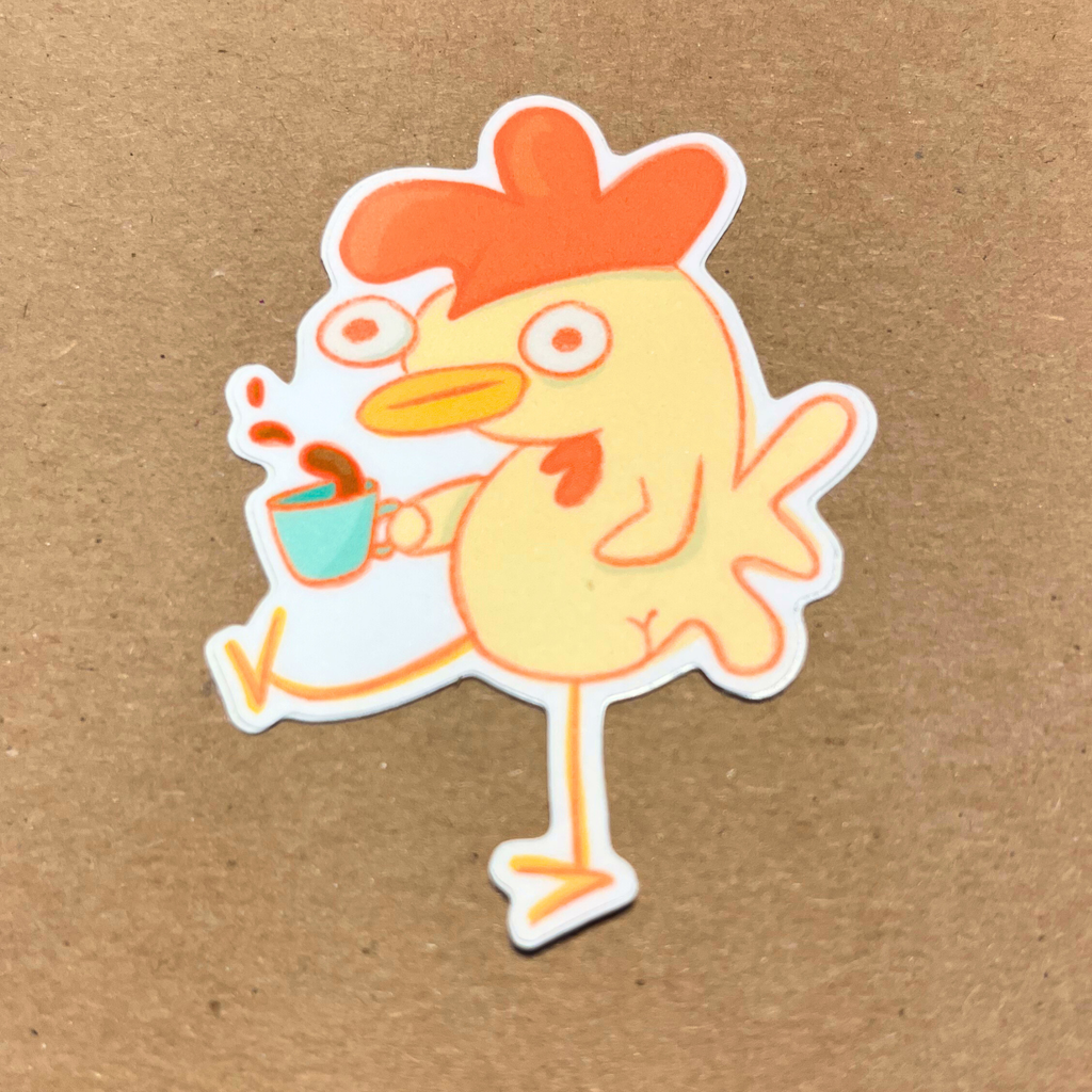Chicken & Bean Water Sticker