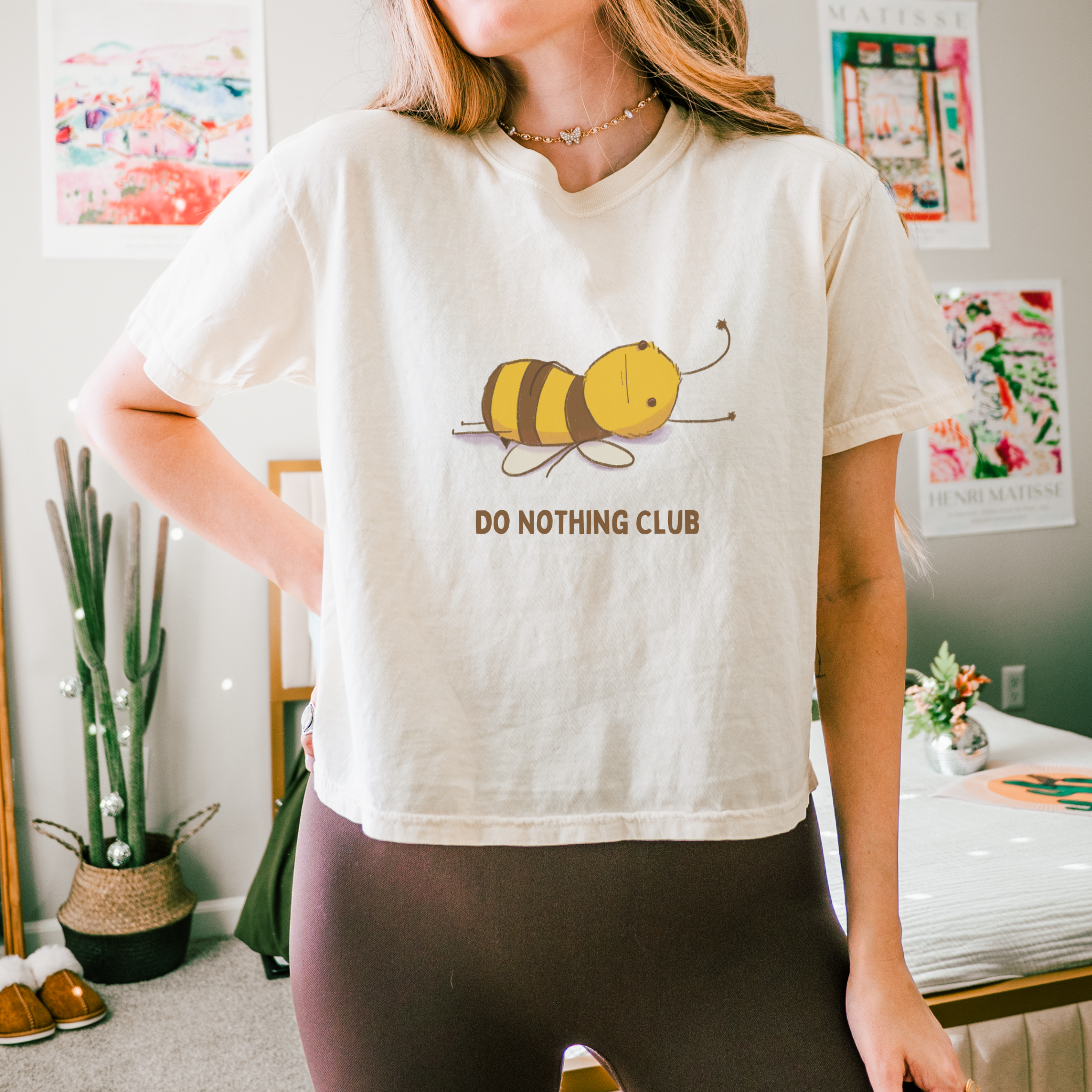 Do Nothing Club Boxy Tee