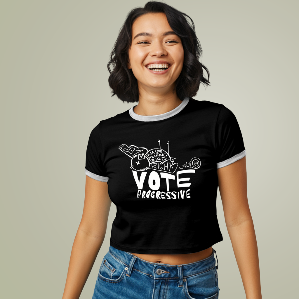 Same Bird Ringer Tee