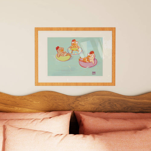 Beach Chicks 01 Art Print