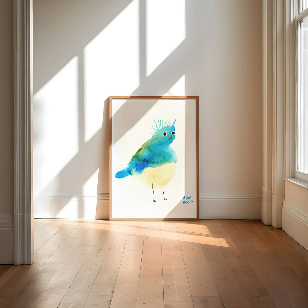 Bed Head Birb Print
