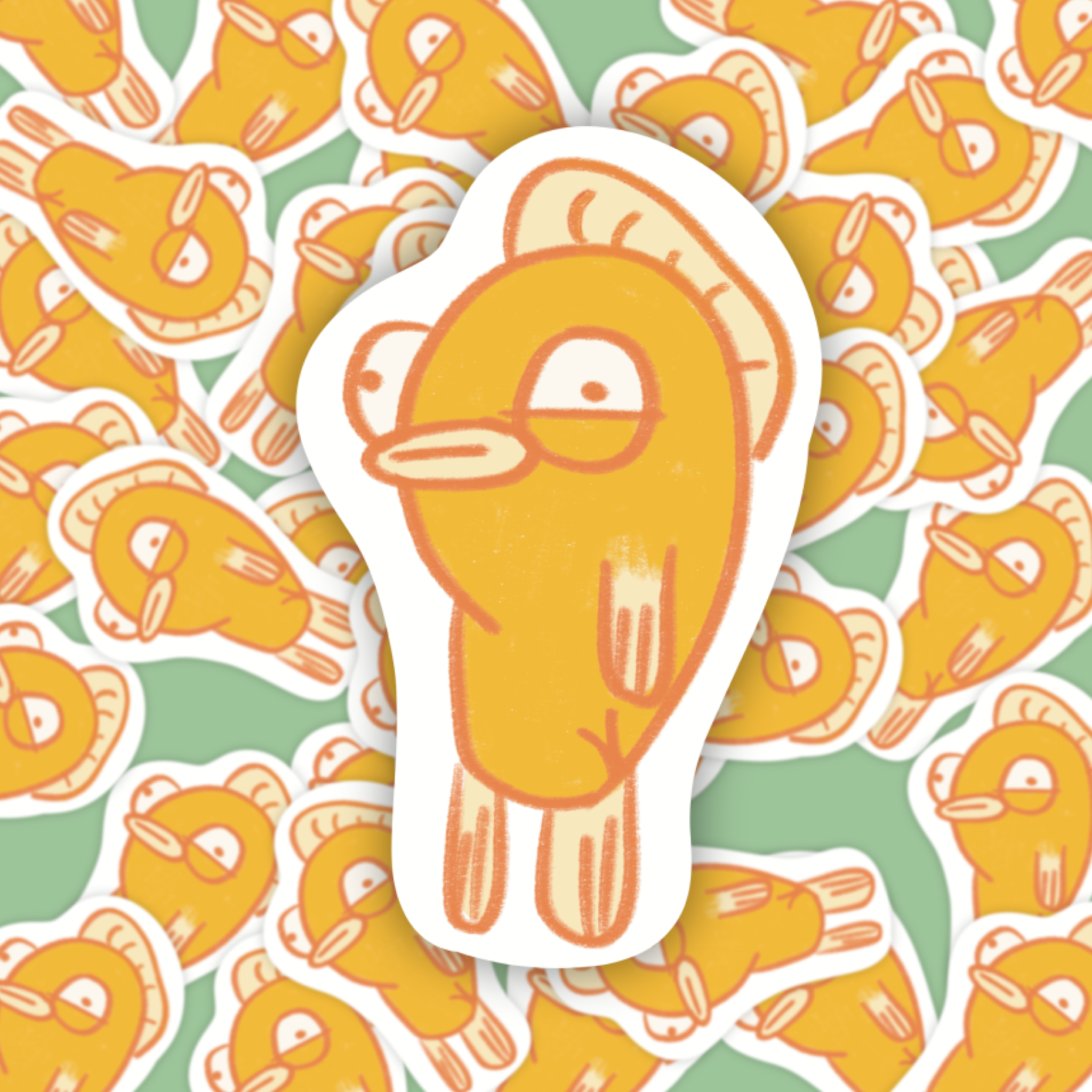 Gubby da Fish Sticker