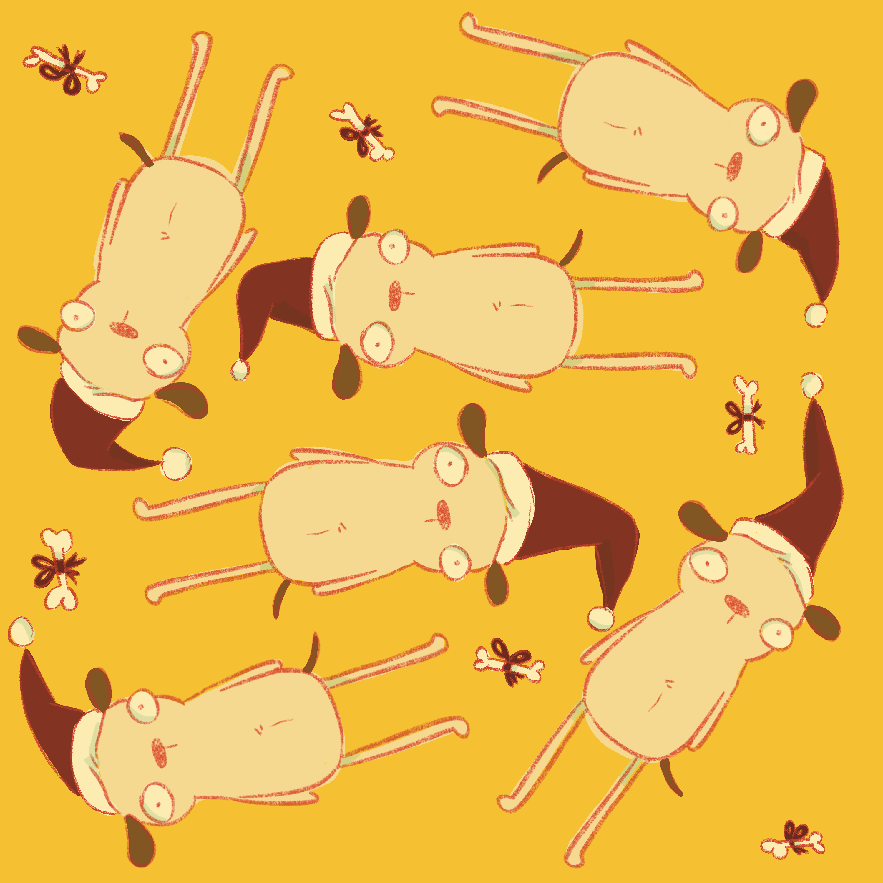 Pawsome Christmas Yellow Colorway