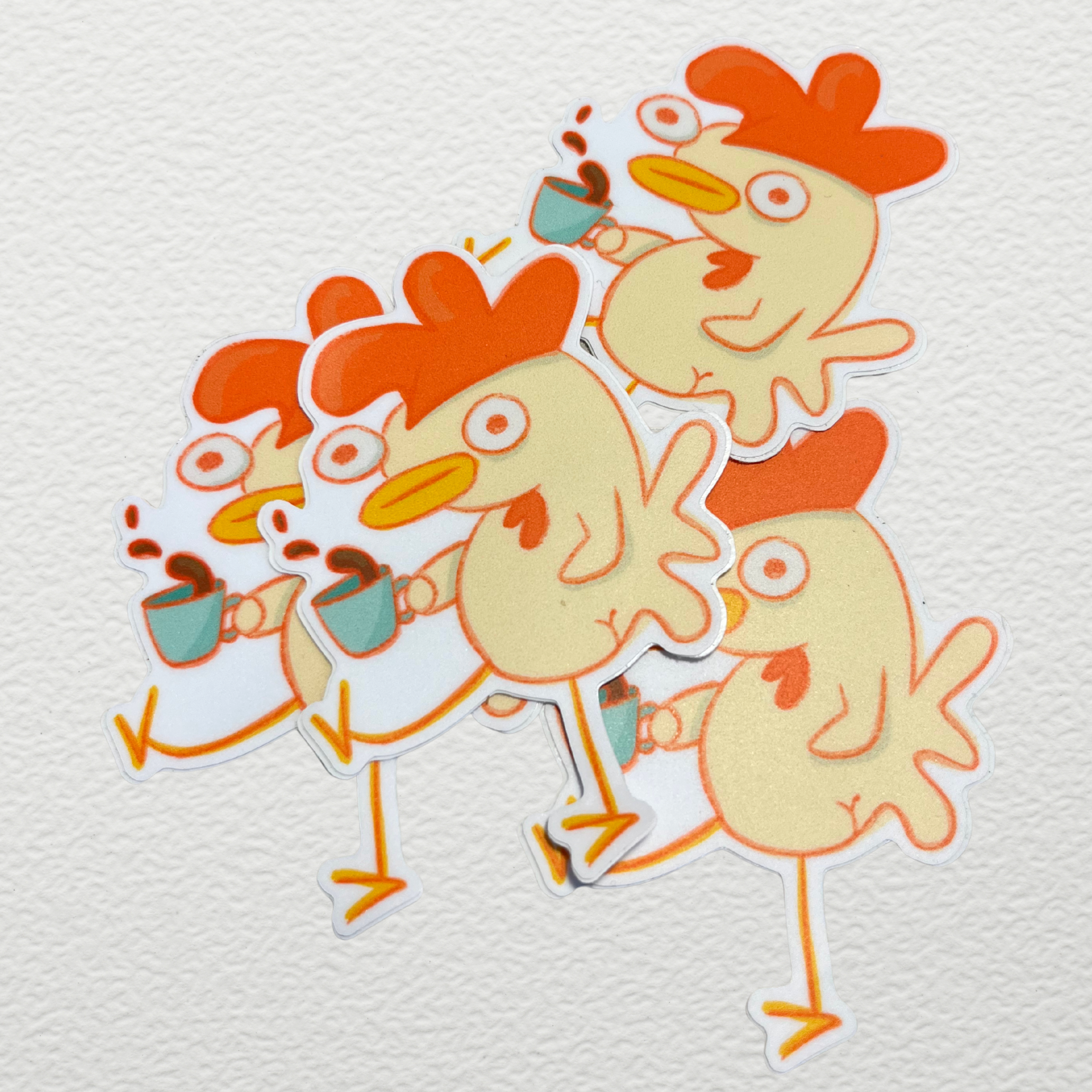 Chicken & Bean Water Sticker