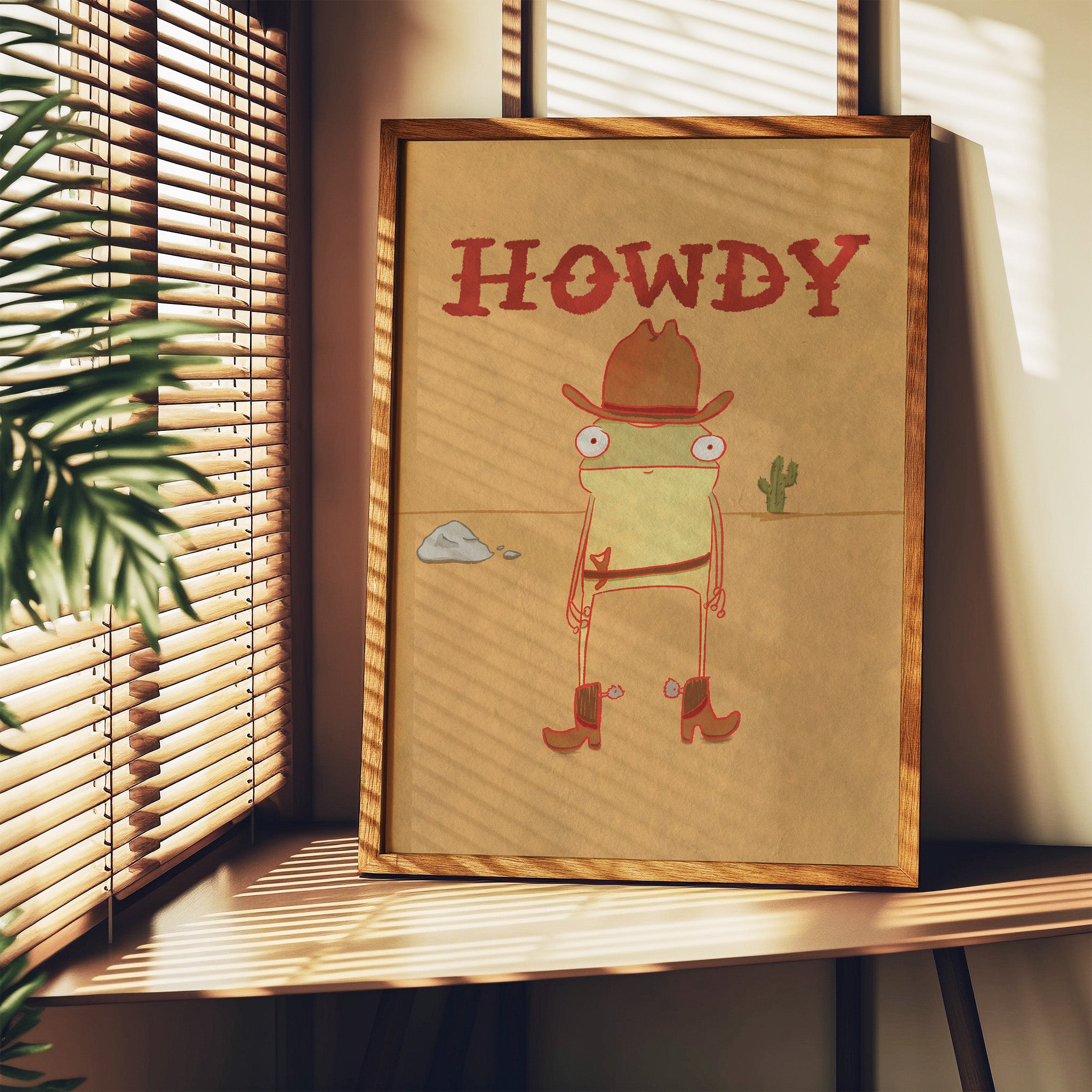 Howdy Frog Print