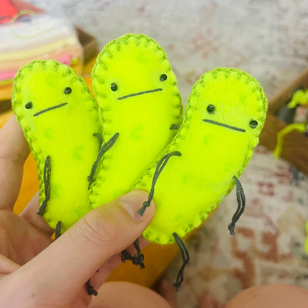 Handmade Mini Pickle Plushie