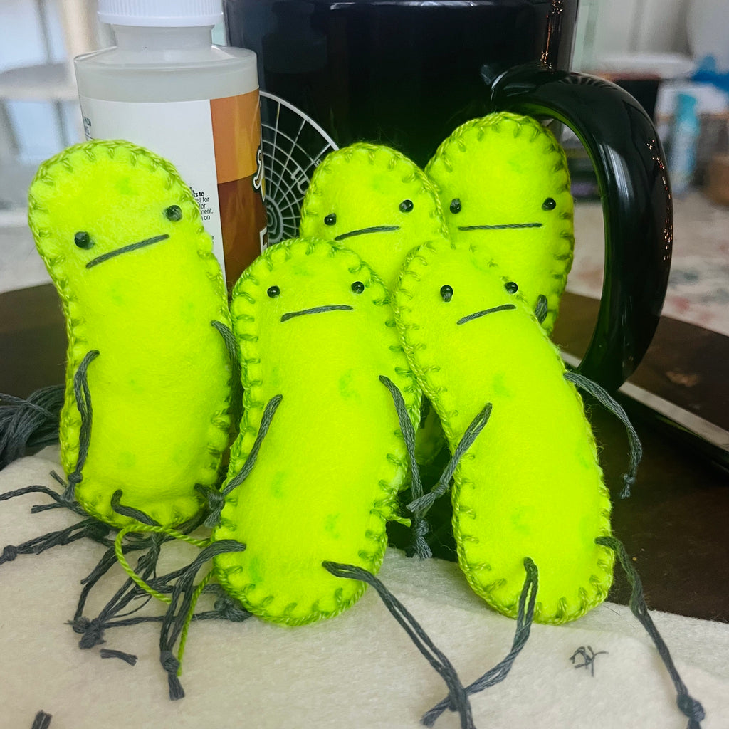 Handmade Mini Pickle Plushie