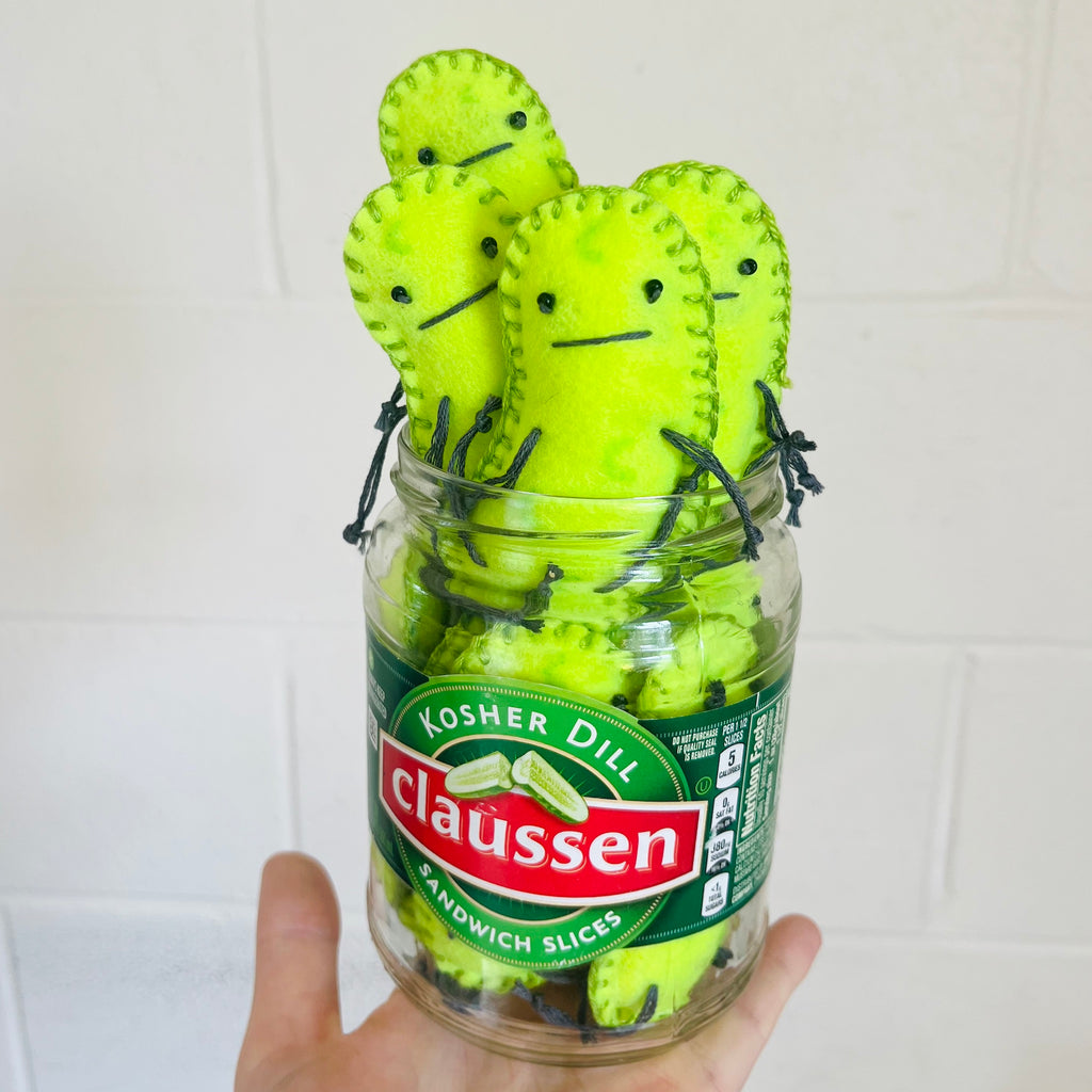 Handmade Mini Pickle Plushie